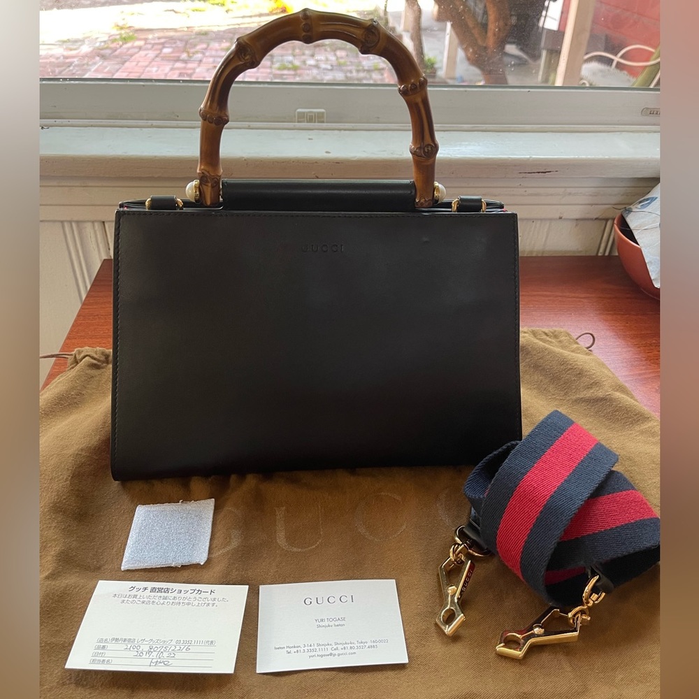 Gucci Bag Nymphaea Two Tone Blackred